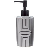 Spirella Soap dispenser GRAPHIC, polyresin, 380 ml, white-black - Soap Dispenser