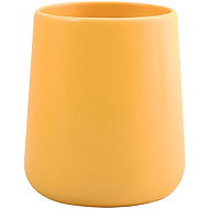 MSV ceramic cup for toothbrushes MAONIE, matt yellow - Toothbrush Holder Cup