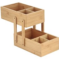MSV two-tier cosmetic organiser ISALYS, bamboo - Makeup Organiser