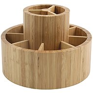 MSV rotating cosmetic organiser ISALYS, bamboo - Makeup Organiser