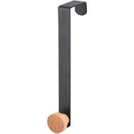 MSV door hook NAYA, matt black, bamboo, steel, 45 mm - Hooks