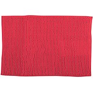 MSV Non-Slip Chenille Bath Mat, Red, 40 × 60cm - Bath Mat