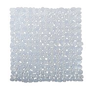 MSV non-slip shower mat Galets, transparent, 53 × 53 cm - Non Slip Bath Mat