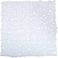 MSV non-slip shower mat Galets, white, 53 × 53 cm - Non Slip Bath Mat