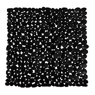 MSV non-slip shower mat Galets, black, 53 × 53 cm - Non Slip Bath Mat