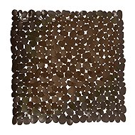 MSV non-slip shower mat Galets, brown, 53 × 53 cm - Non Slip Bath Mat