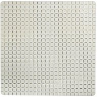 MSV non-slip shower mat Quadro, white, 54 × 54 cm - Non Slip Bath Mat