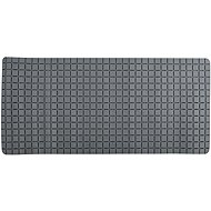 MSV non-slip bath mat Quadro, grey, 36 × 76 cm - Non Slip Bath Mat
