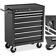 MSW Mobile tool trolley with handle, 7 drawers - Tool trolley