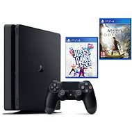 PlayStation 4 Slim  500 GB + Assassins Creed Odyssey + Just Dance 2019 - Konzol
