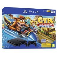PlayStation 4 Slim 1TB + Crash Team Racing + 2x Controllers - Game Console