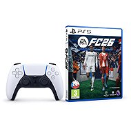 PlayStation 5 DualSense Wireless Controller White + EA Sports FC 26 - Gamepad