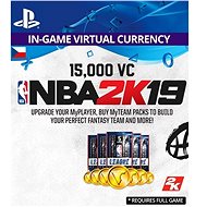15,000 VC NBA 2K19 - PS4 CZ Digital - Gaming Accessory