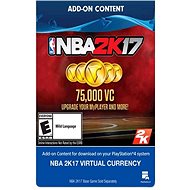 NBA2K17- 75,000 VC - PS4 HU Digital - Herní doplněk