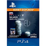 1000 (+100 Bonus) Destiny 2 Silver - PS4 SK Digital - Herní doplněk