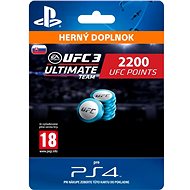 EA SPORTS UFC 3 - 2200 UFC POINTS - PS4 SK Digital - Herní doplněk