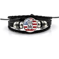 Leather bracelet "route 66 bracelet" - 14005 - Bracelet