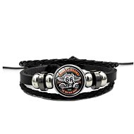 Leather bracelet "route 66 bracelet" - 14005-3 - Bracelet