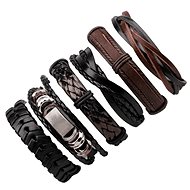 Leather bracelet - set of 6 - H2358 - Bracelet