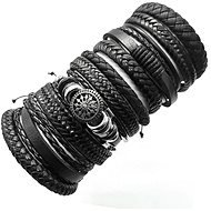 Leather bracelet - set of 10 - Q333-3 - Bracelet