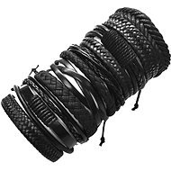 Leather bracelet - set of 10 - Q333-4 - Bracelet