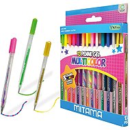 MITAMA Glitter-Fluo-Rainbow - 13 db - Zselés toll