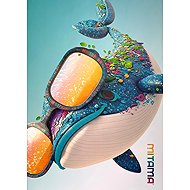 MITAMA Whale, A4, square, 40+2 sheets - Exercise Book