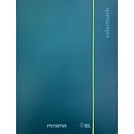 MITAMA A4 with elastic band and flaps, metallic dark green - Document Folder
