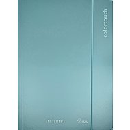 MITAMA A4 with elastic band and flaps, metallic light green - Document Folder