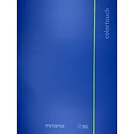 MITAMA A4 with elastic band and flaps, metallic blue - Document Folder