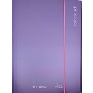 MITAMA A4 with elastic band and flaps, metallic purple - Document Folder