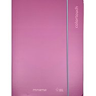 MITAMA A4 with elastic band and flaps, metallic pink - Document Folder