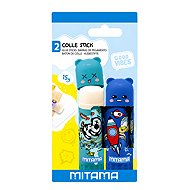 MITAMA Glue Stick 2×15g, Green/Blue - Glue stick
