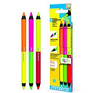 MITAMA NEON JUMBO, Double-Sided, 3pcs - Coloured Pencils