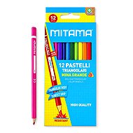 MITAMA with Name Window, Triangular, 12 Colours - Coloured Pencils