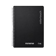 MITAMA i-Note 18,5 × 24 cm, blanko, 90 Blatt, schwarz - Notizblock