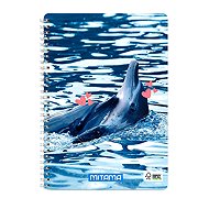 MITAMA A4, linkovaný, 60 listů, delfín - Notepad