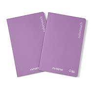 MITAMA, A4, linkovaný, 42 listů, metalická růžová - balení 2 ks - Exercise Book