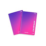MITAMA, A4, liniert, 54 Blatt, rosa-violett – 2er-Pack - Heft