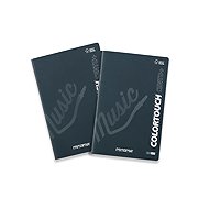 MITAMA, A4, linkovaný s okraji, 54 listů, černý - balení 2 ks - Exercise Book