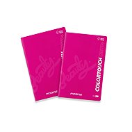 MITAMA, A4, linkovaný s okraji, 54 listů, růžový - balení 2 ks - Exercise Book