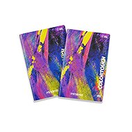 MITAMA, A4, linkovaný s okraji, 54 listů, modro-žlutý - balení 2 ks - Exercise Book