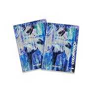 MITAMA, A4, linkovaný s okraji, 54 listů, modro-bílý - balení 2 ks - Exercise Book