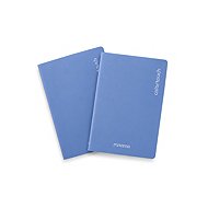 MITAMA A5 notebook, lined, 42 sheets, metallic blue, pack of 2 - Exercise Book