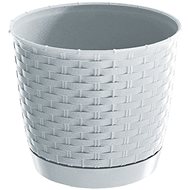 Prosperplast RATOLLA ROUND 21.7 v. 14.2cm, 3.4l, white - Flower Pot