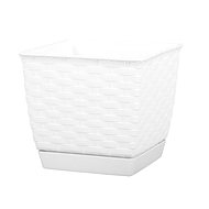 Prosperplast RATOLLA SQUARE 25x25x22cm, white - Flower Pot