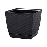 Prosperplast RATOLLA SQUARE 25x25x22cm, anthracite - Flower Pot