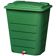 Stefanplast Sud on rain shower 300l, square with tap + lid - Barrel