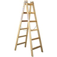 M.A.T.  Painter's Ladder 6 Rungs PREMIUM Wooden - Folding Ladder