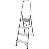 M.A.T. Stepladder Aluminium 4 (850mm) Load Capacity of 120kg - Stepladder